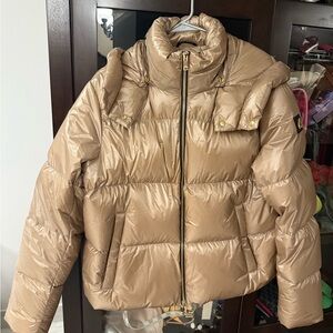 Moose Knuckles Light Brown Puffer Jacket